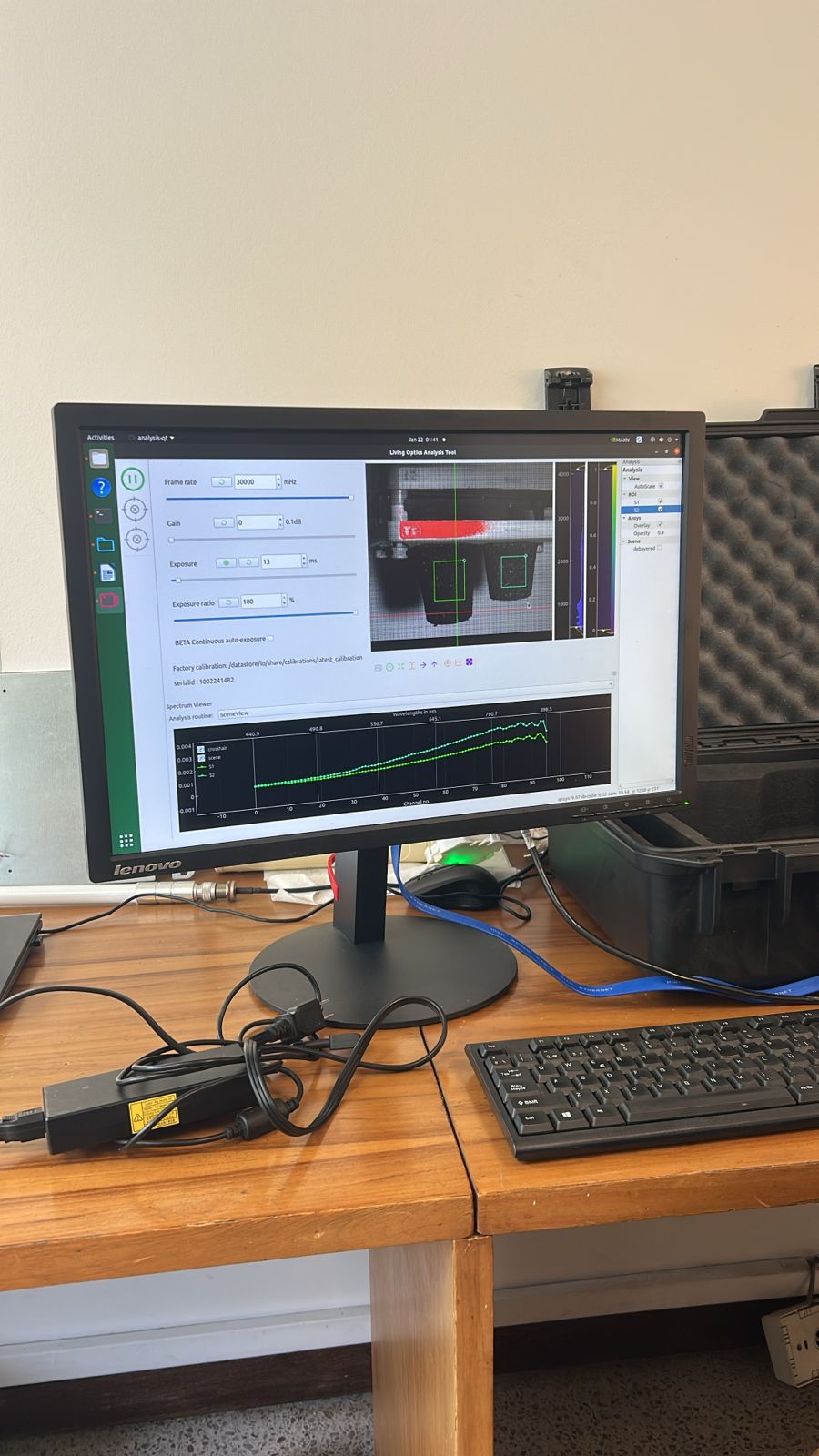 Testing in the field screen